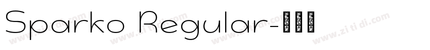 Sparko Regular字体转换